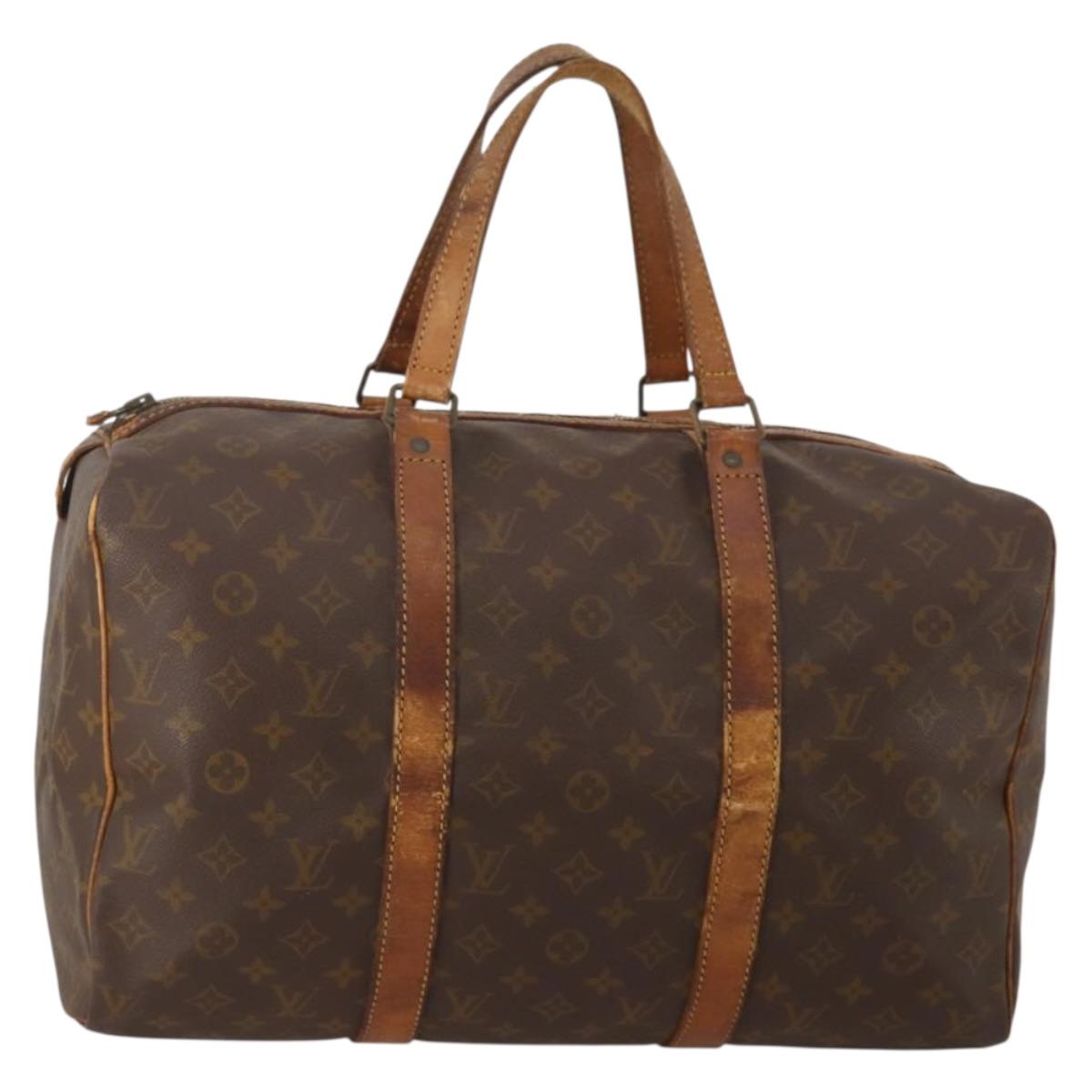 LOUIS VUITTON Monogram Sac Souple 45 Boston Bag M41624 LV Auth 201121