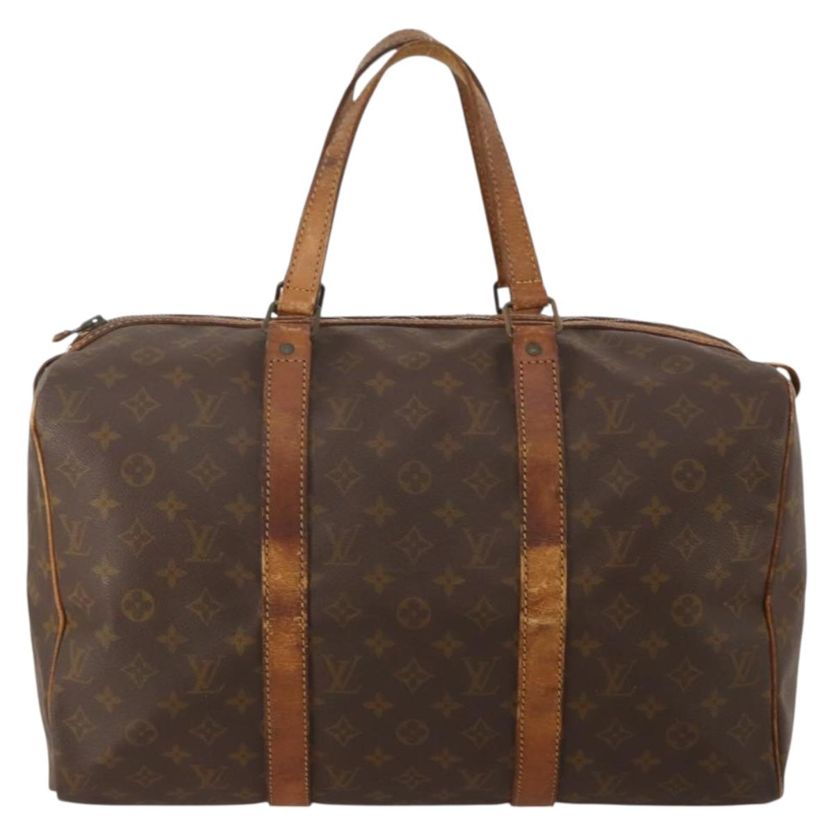 LOUIS VUITTON Monogram Sac Souple 45 Boston Bag M41624 LV Auth 201121