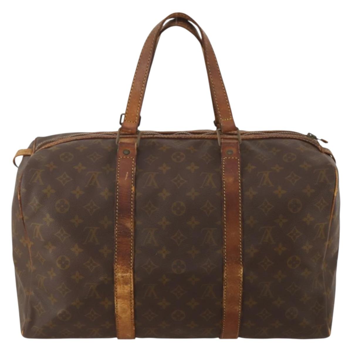 LOUIS VUITTON Monogram Sac Souple 45 Boston Bag M41624 LV Auth 201121
