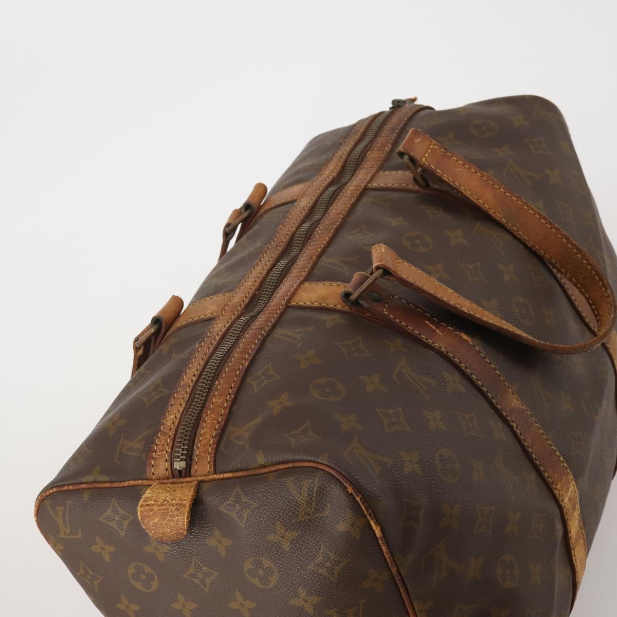 LOUIS VUITTON Monogram Sac Souple 45 Boston Bag M41624 LV Auth 201121