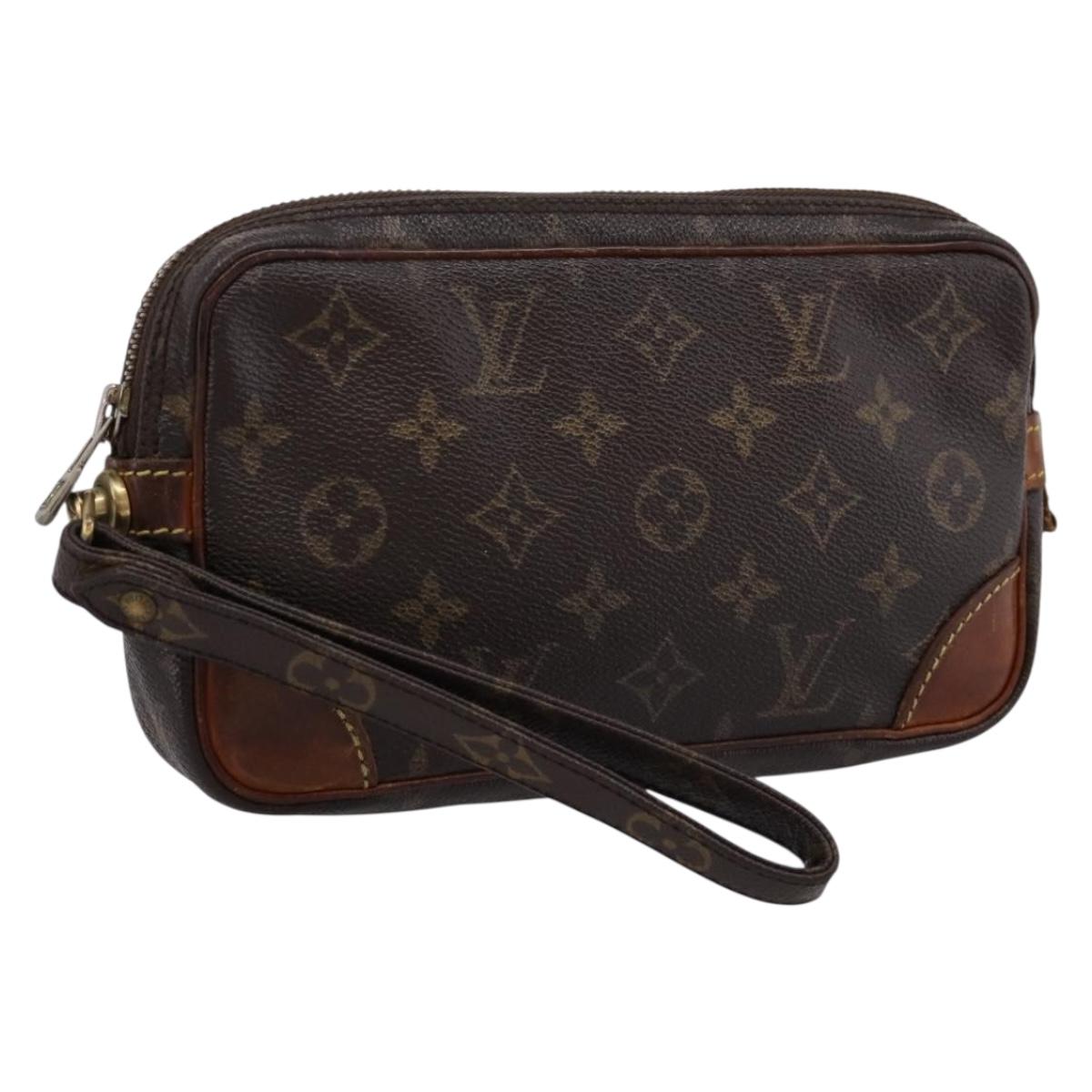 LOUIS VUITTON Monogram Marly Dragonne PM Clutch Bag M51827 LV Auth 201122