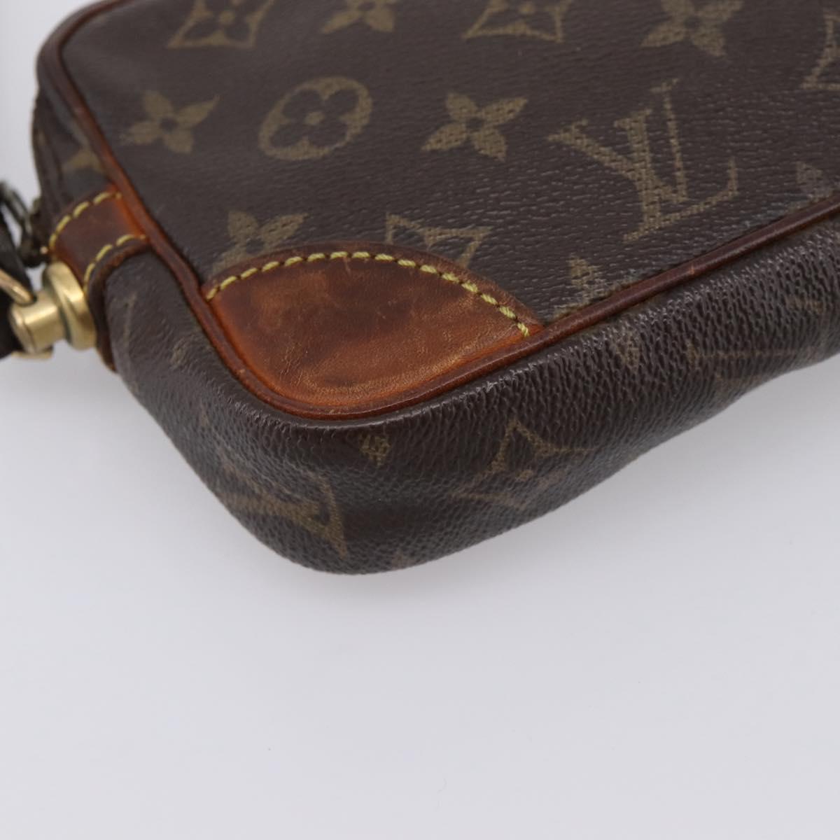 LOUIS VUITTON Monogram Marly Dragonne PM Clutch Bag M51827 LV Auth 201122