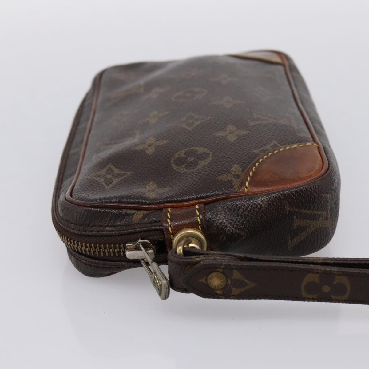 LOUIS VUITTON Monogram Marly Dragonne PM Clutch Bag M51827 LV Auth 201122