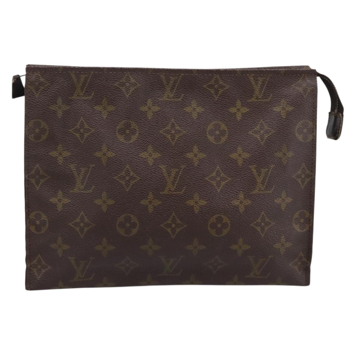 LOUIS VUITTON Monogram Poche Toilette 26 Pouch M47542 LV Auth 201123