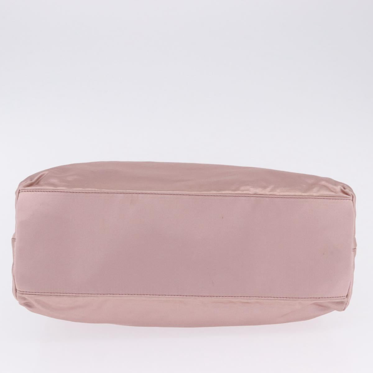 PRADA Shoulder Bag Satin Pink Auth 201126A