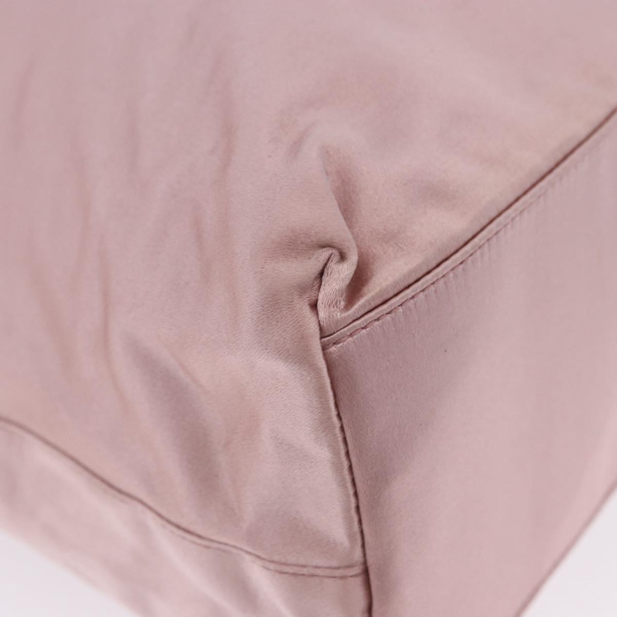PRADA Shoulder Bag Satin Pink Auth 201126A