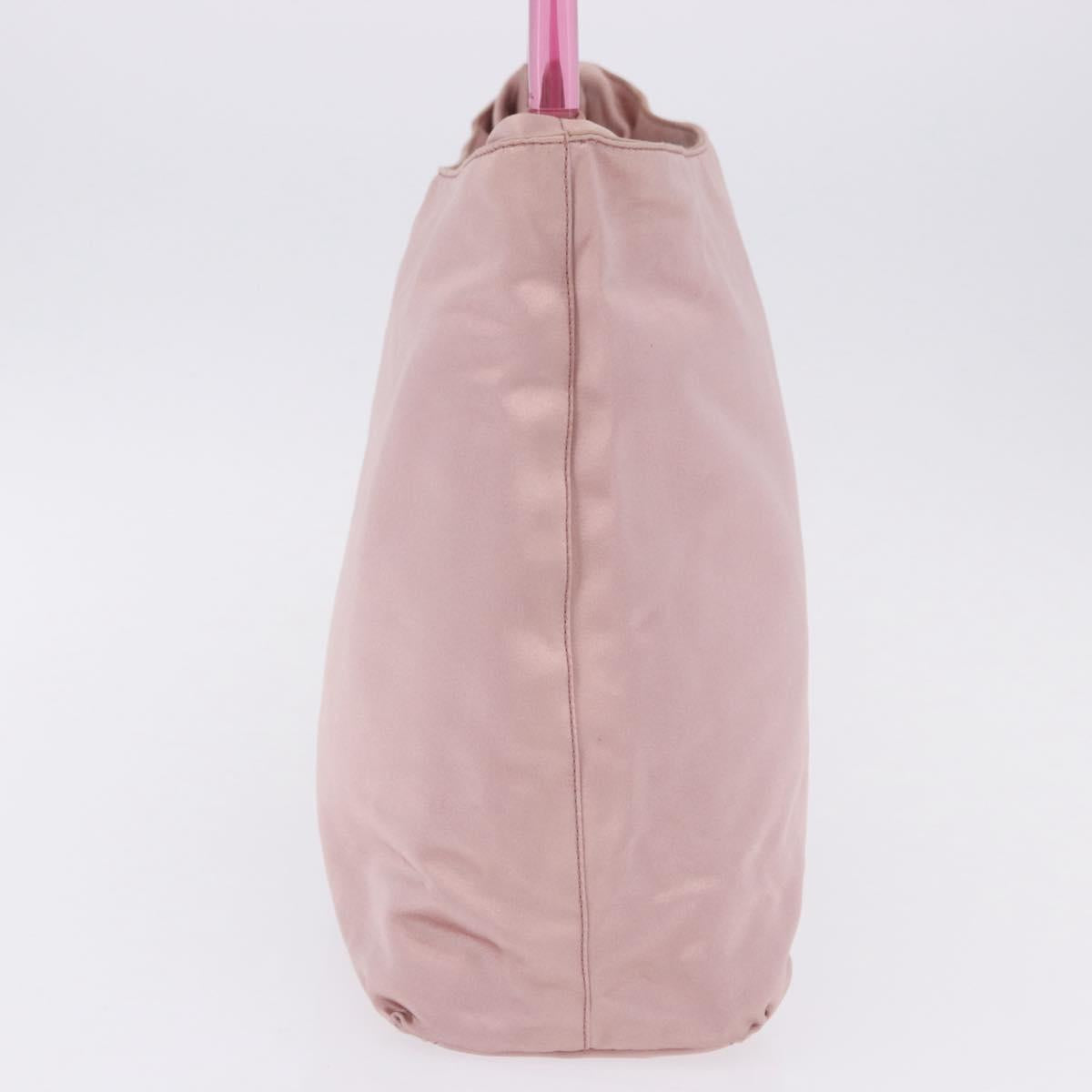 PRADA Shoulder Bag Satin Pink Auth 201126A
