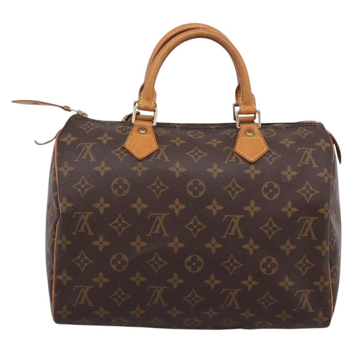 LOUIS VUITTON Monogram Speedy 30 Hand Bag M41526 LV Auth 201127V