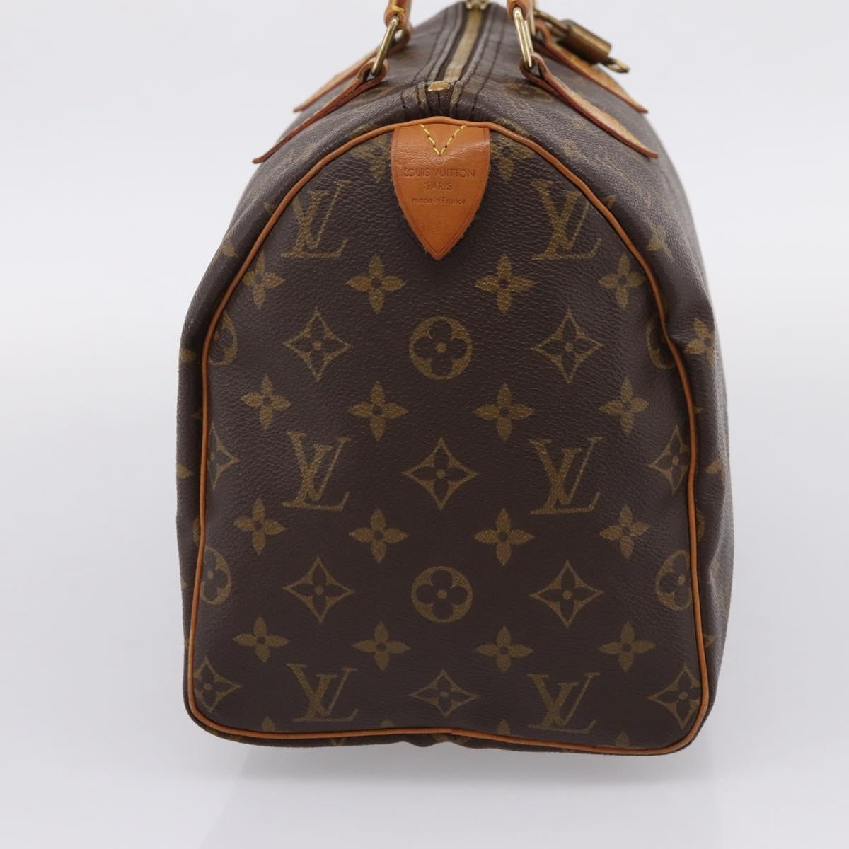 LOUIS VUITTON Monogram Speedy 30 Hand Bag M41526 LV Auth 201127V