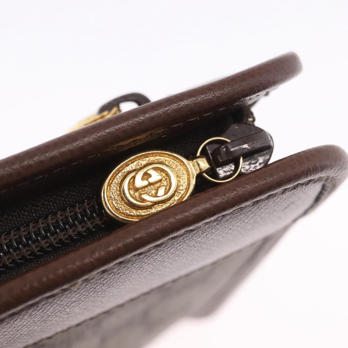 GUCCI GG Supreme Clutch Bag PVC Beige Gold Tone 014 115 6063 Auth 201128
