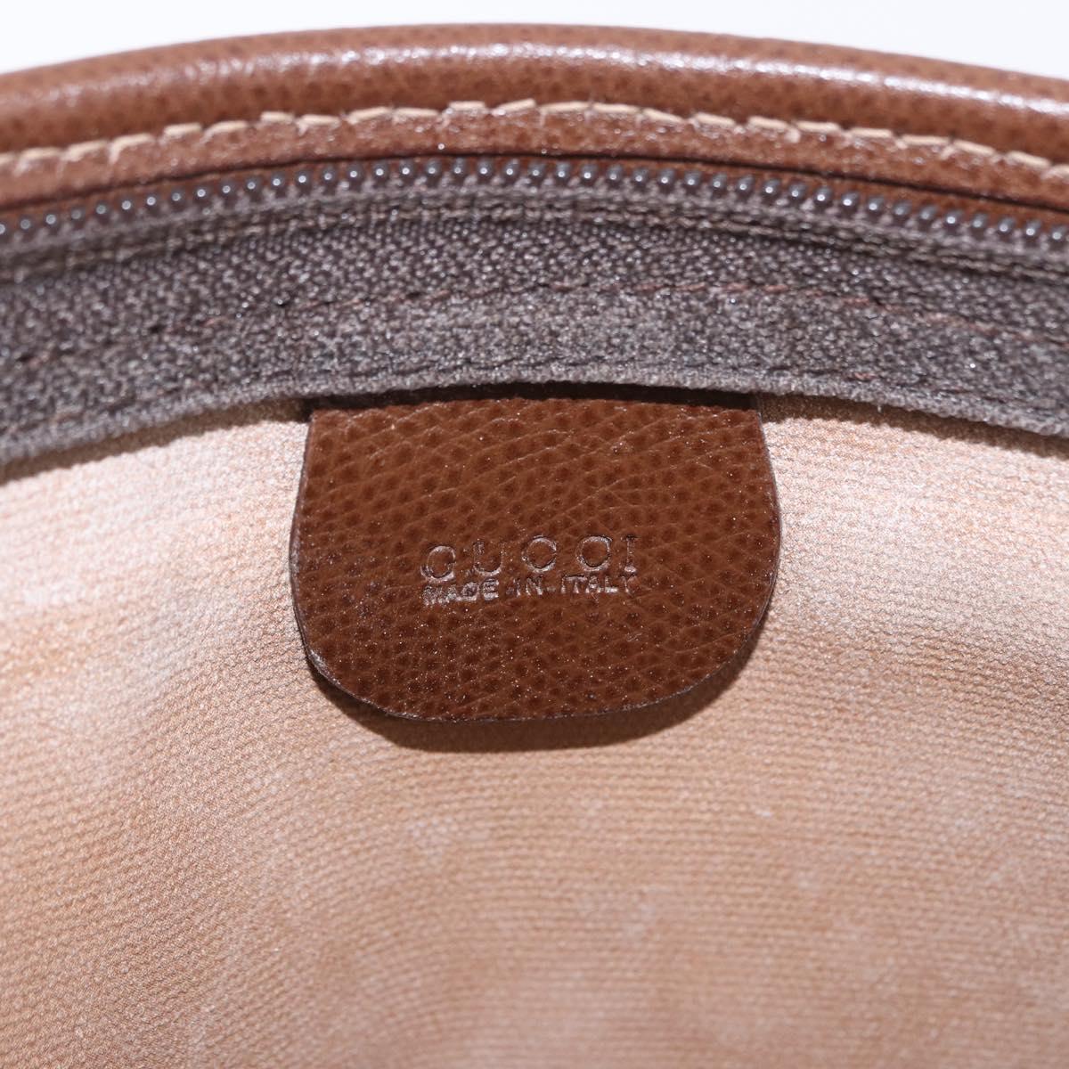 GUCCI GG Supreme Clutch Bag PVC Beige Gold Tone 014 115 6063 Auth 201128