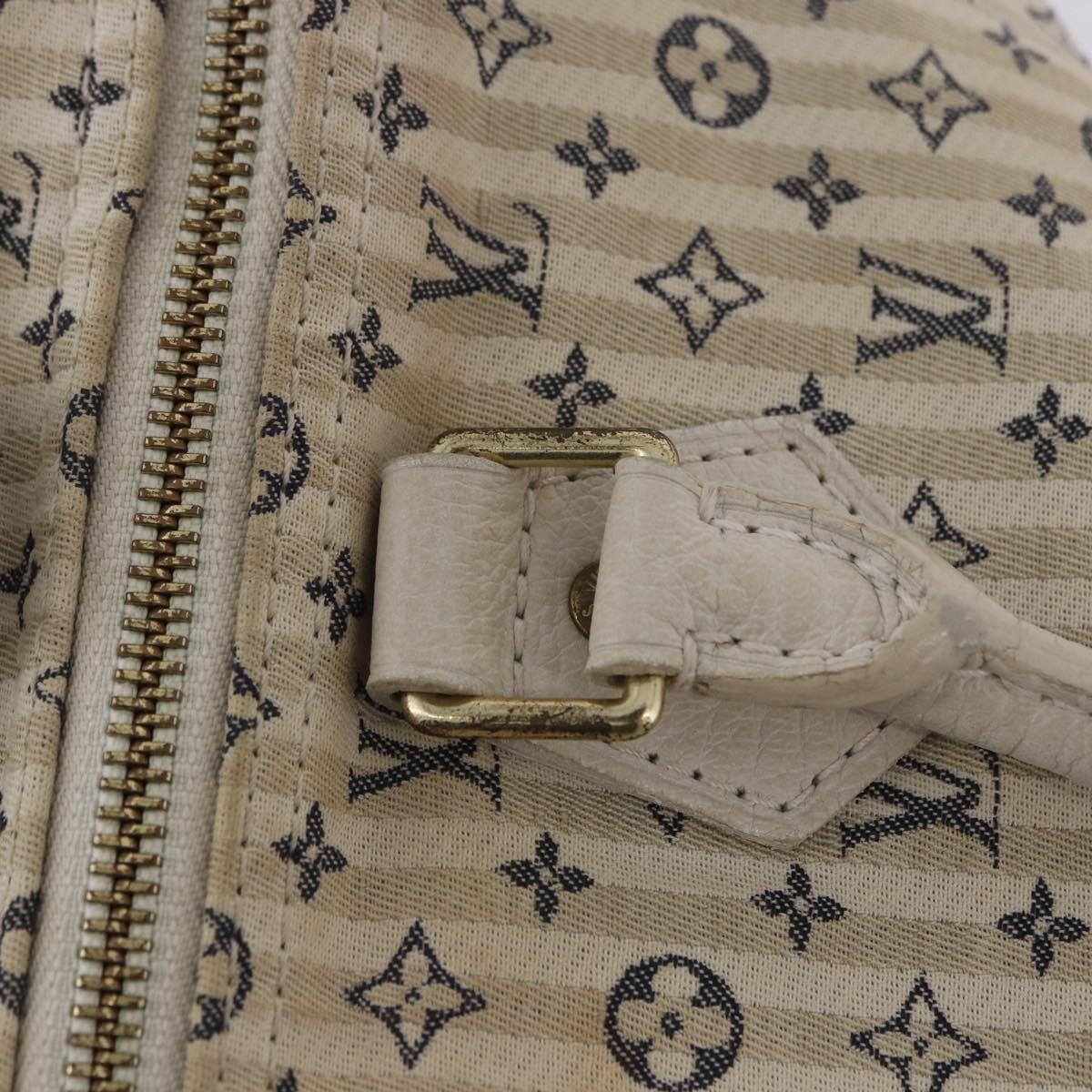 LOUIS VUITTON Monogram Mini Lin Croisette Speedy 30 Bag Blue M95500 Auth 201129A