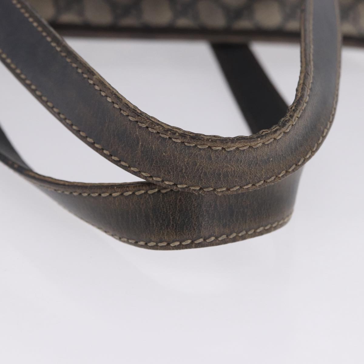 GUCCI GG Supreme Tote Bag PVC Navy Silver 211137 Auth 201133
