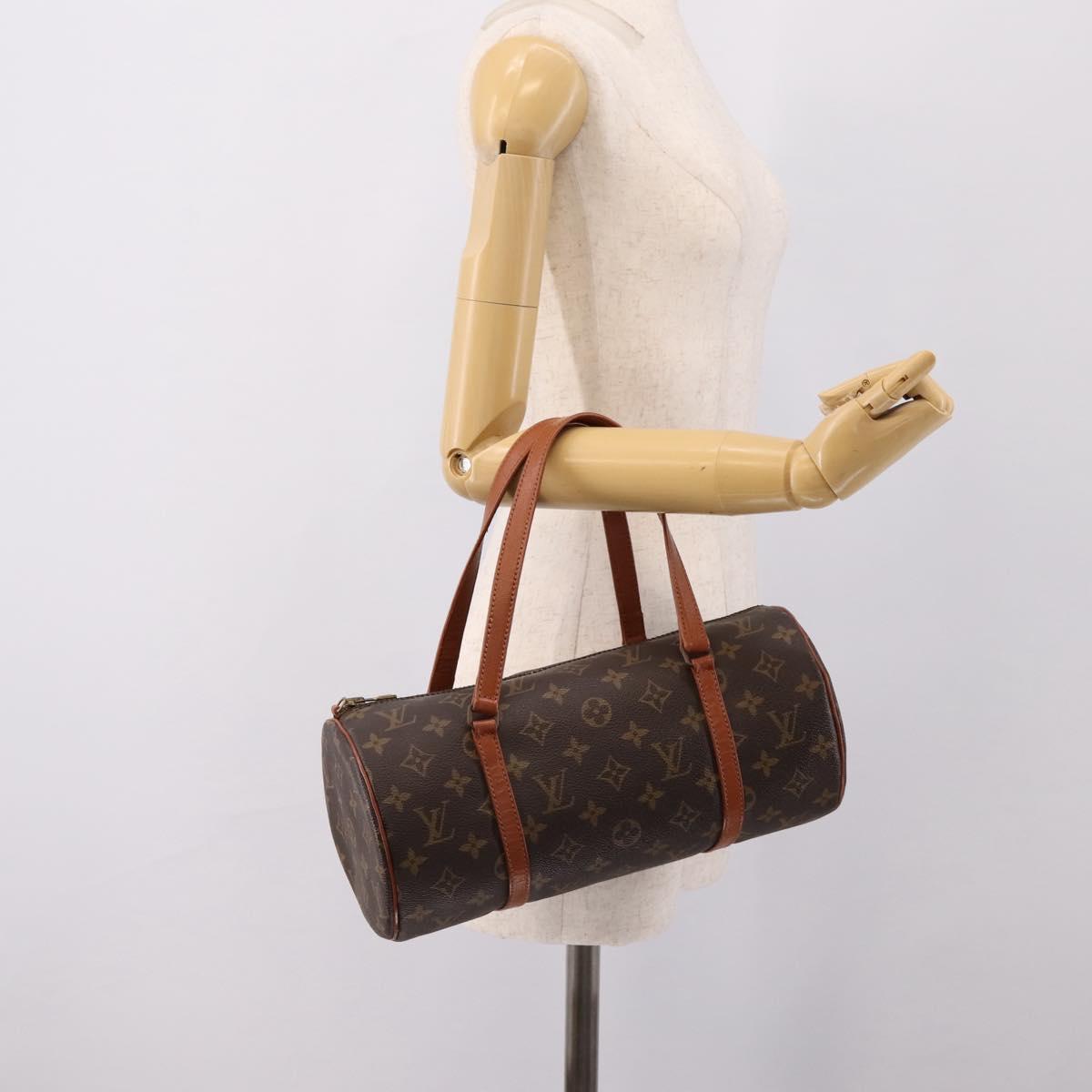 LOUIS VUITTON Monogram Papillon 30 Hand Bag M51385 LV Auth 201134V