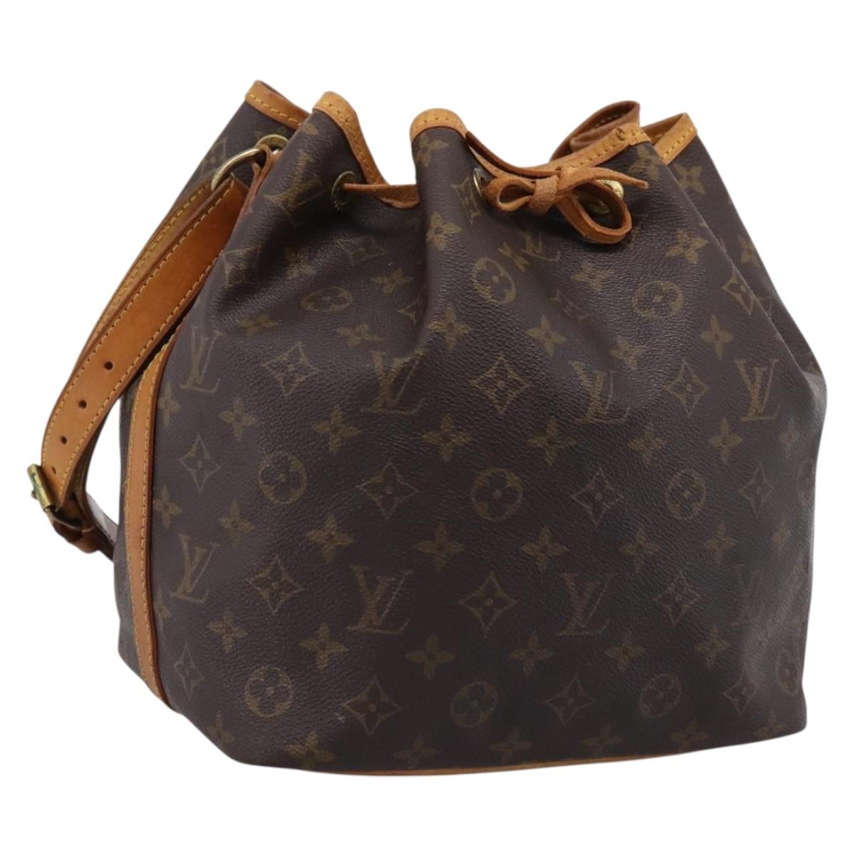LOUIS VUITTON Monogram Petit Noe Shoulder Bag M42226 LV Auth 201144A