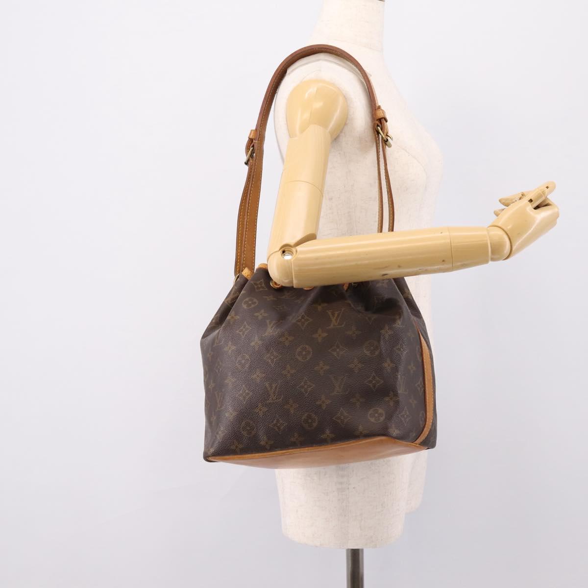 LOUIS VUITTON Monogram Petit Noe Shoulder Bag M42226 LV Auth 201144A