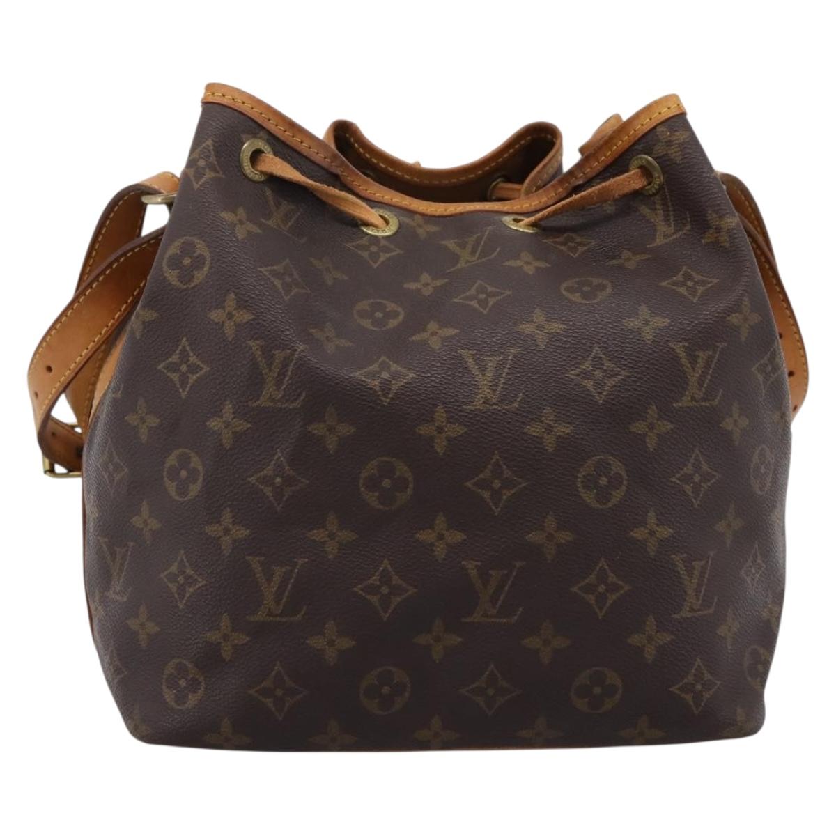 LOUIS VUITTON Monogram Petit Noe Shoulder Bag M42226 LV Auth 201144A
