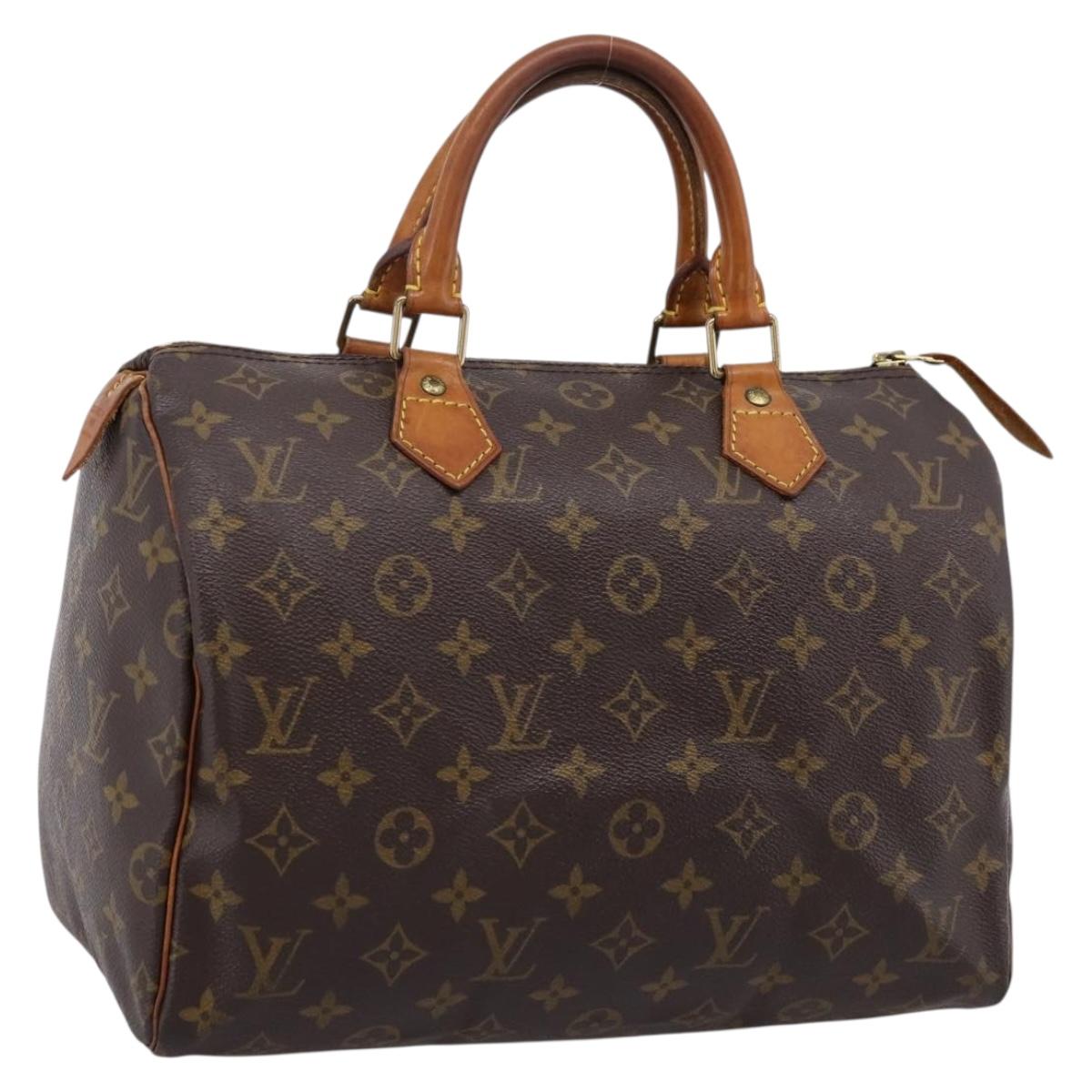 LOUIS VUITTON Monogram Speedy 30 Hand Bag M41526 LV Auth 201146