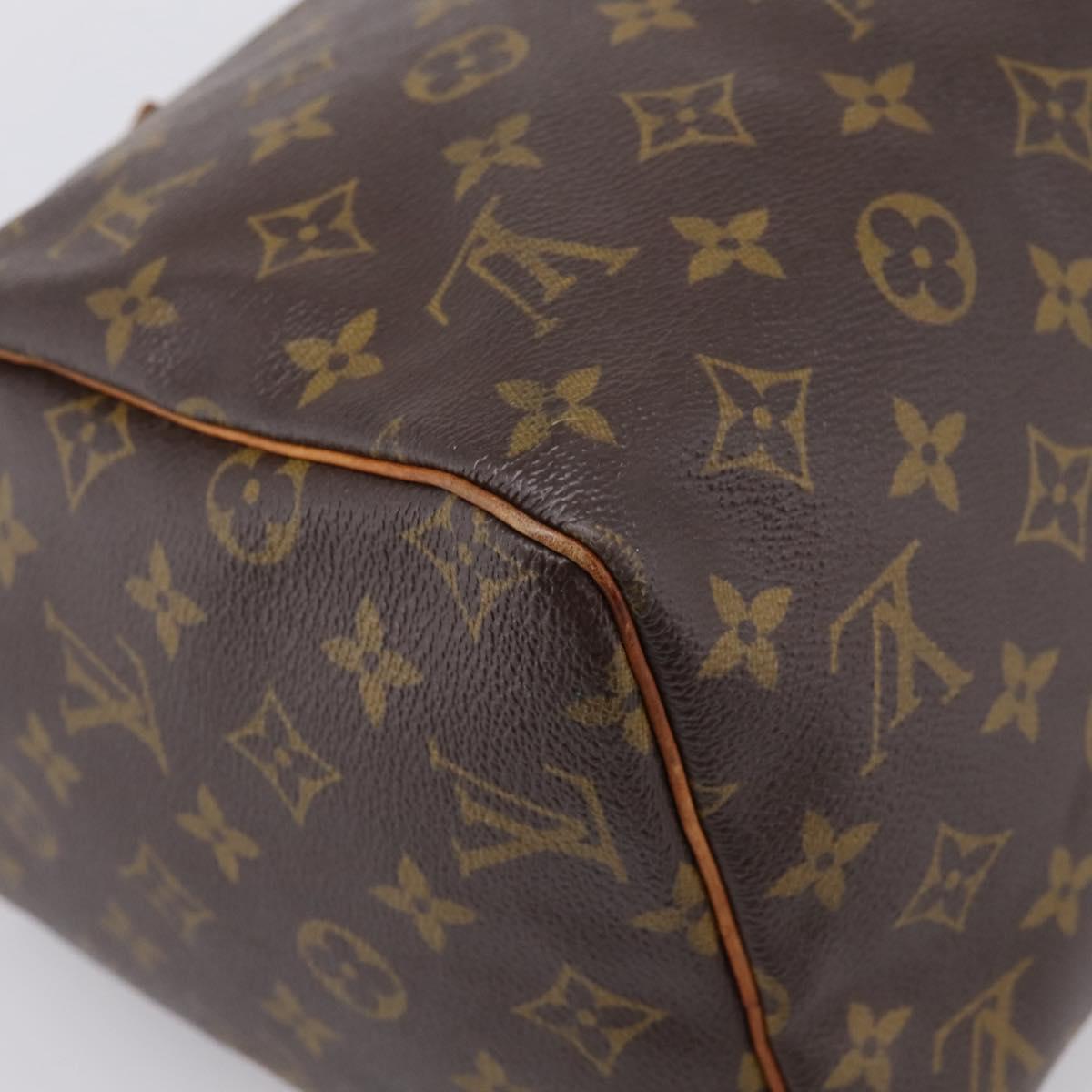 LOUIS VUITTON Monogram Speedy 30 Hand Bag M41526 LV Auth 201146