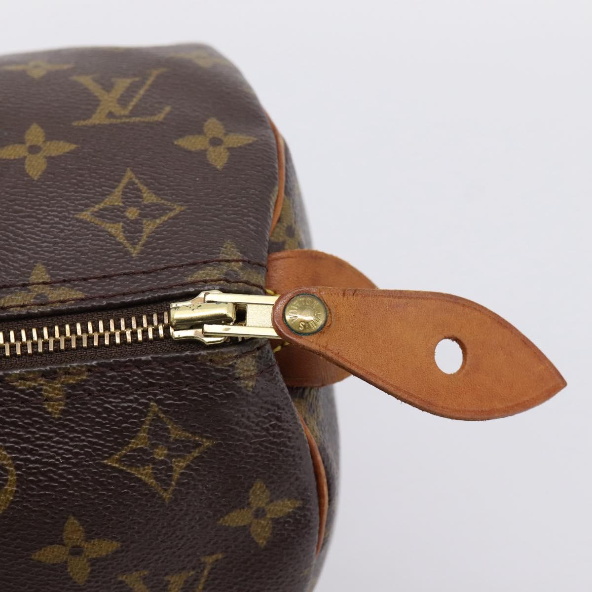 LOUIS VUITTON Monogram Speedy 30 Hand Bag M41526 LV Auth 201146