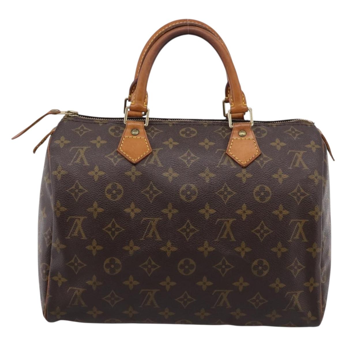 LOUIS VUITTON Monogram Speedy 30 Hand Bag M41526 LV Auth 201146