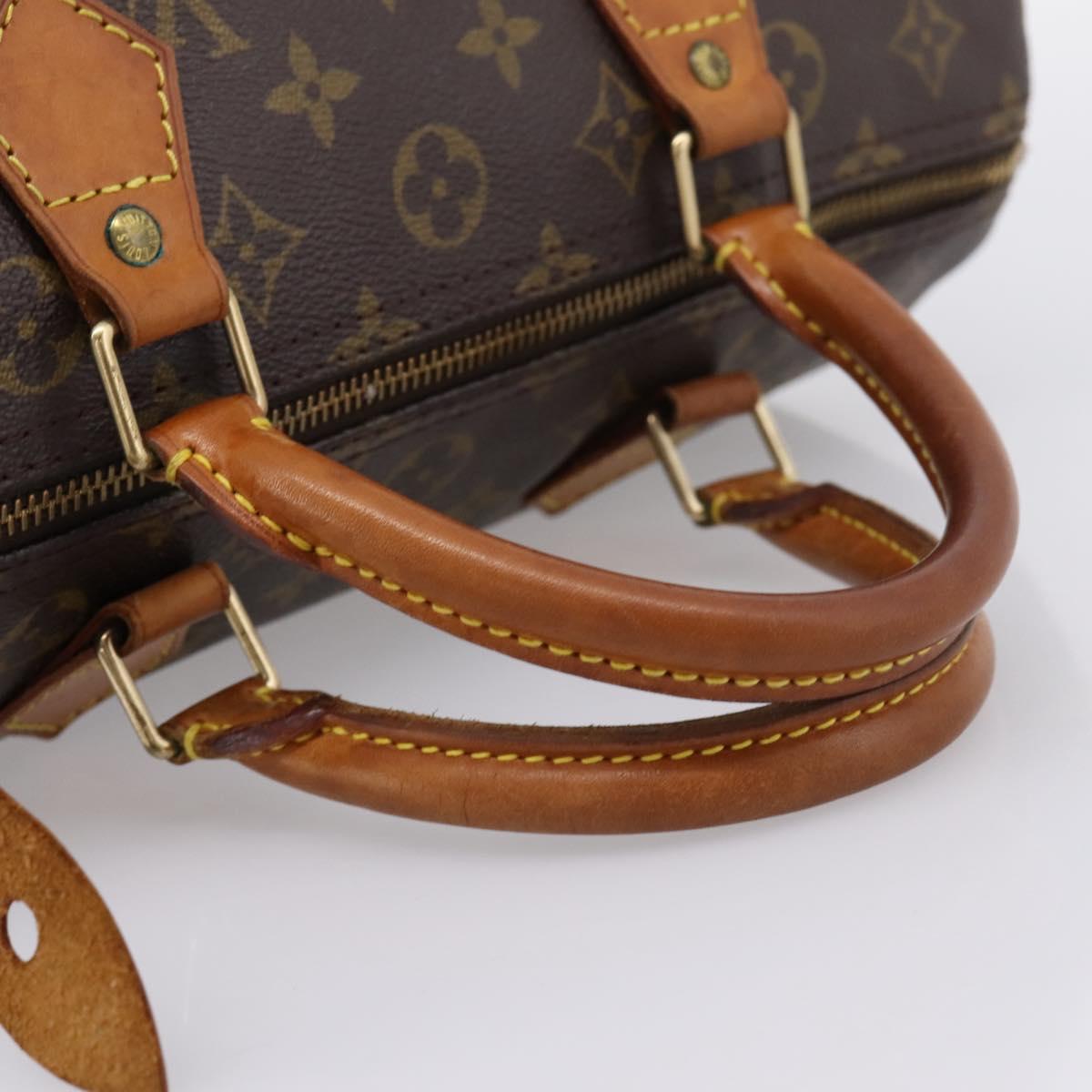 LOUIS VUITTON Monogram Speedy 30 Hand Bag M41526 LV Auth 201146