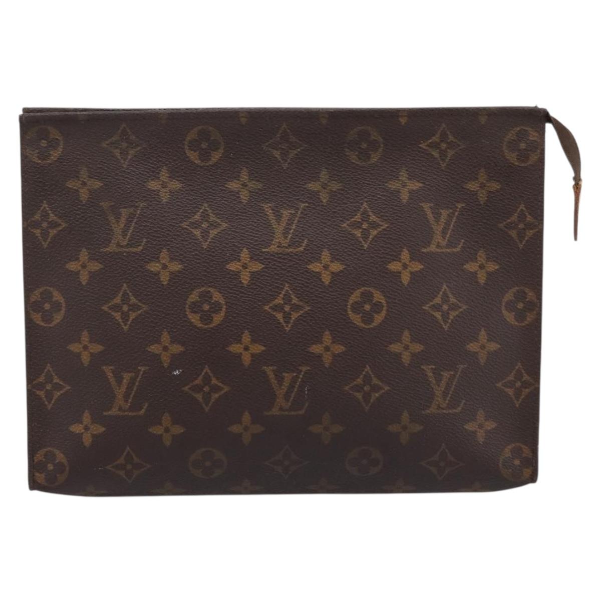 LOUIS VUITTON Monogram Poche Toilette 26 Pouch M47542 LV Auth 201148