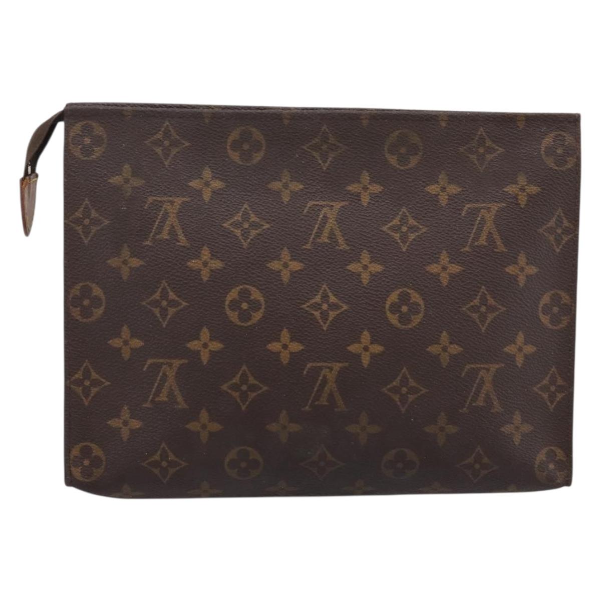 LOUIS VUITTON Monogram Poche Toilette 26 Pouch M47542 LV Auth 201148