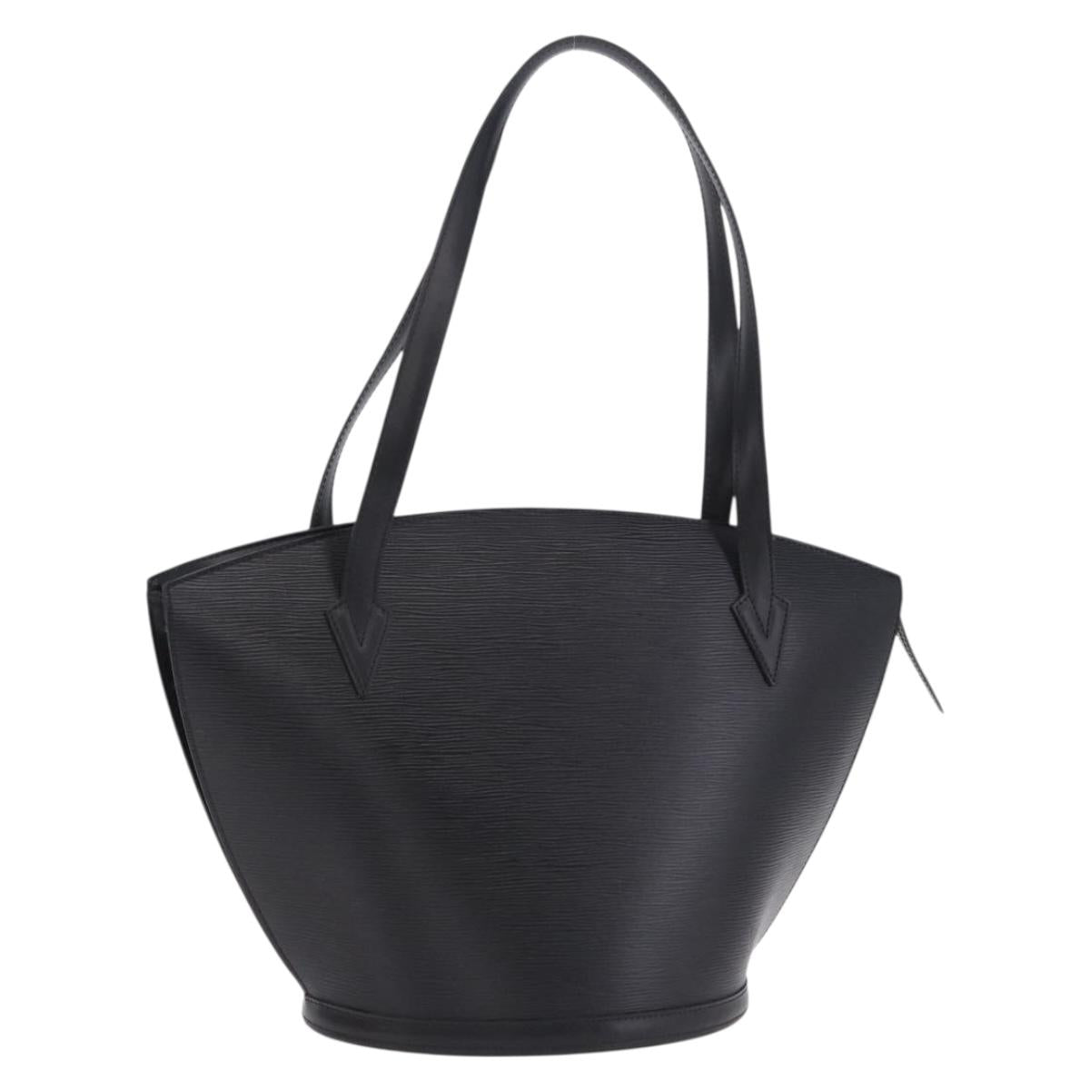LOUIS VUITTON Epi Saint Jacques Shopping Shoulder Bag Black M52262 Auth 201154