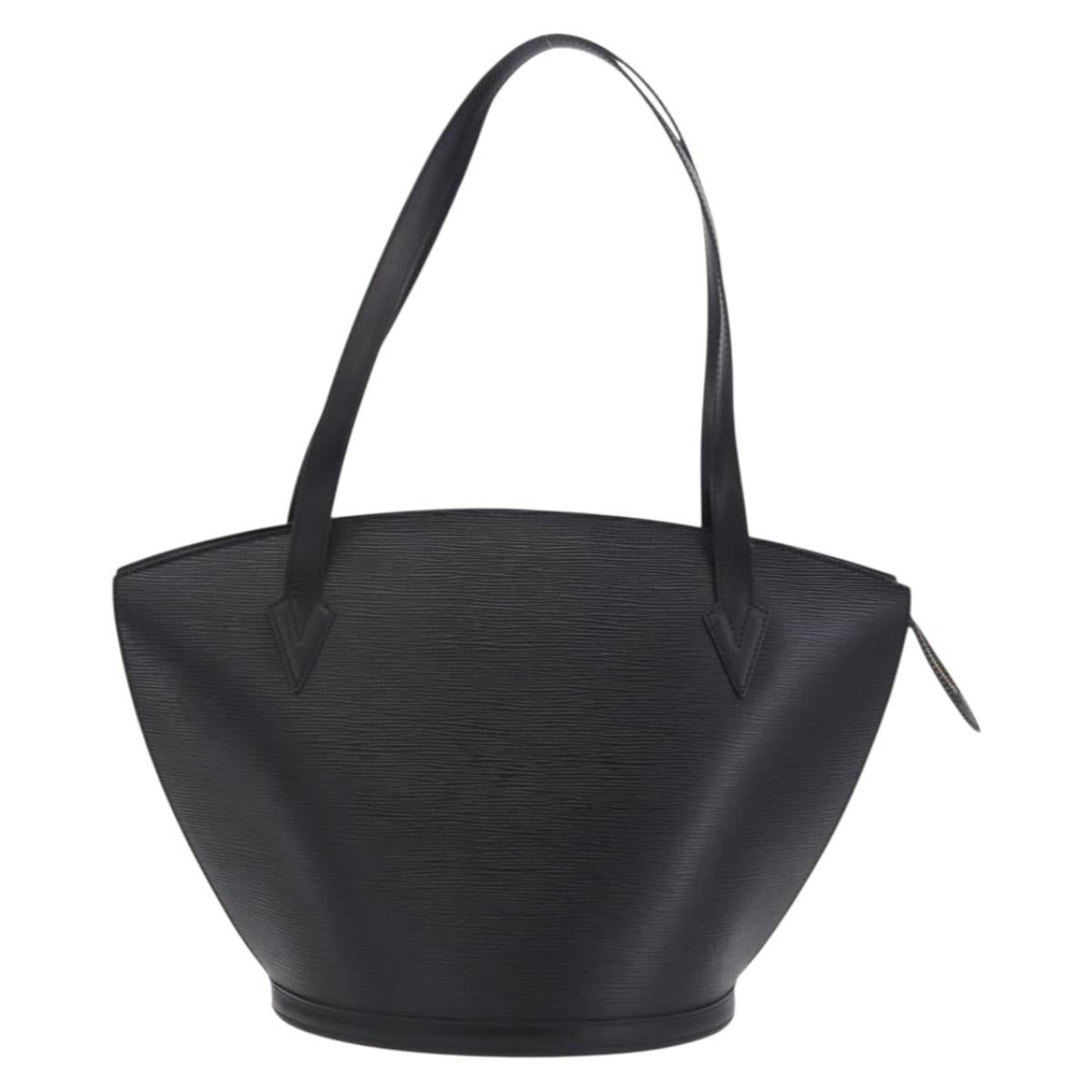 LOUIS VUITTON Epi Saint Jacques Shopping Shoulder Bag Black M52262 Auth 201154