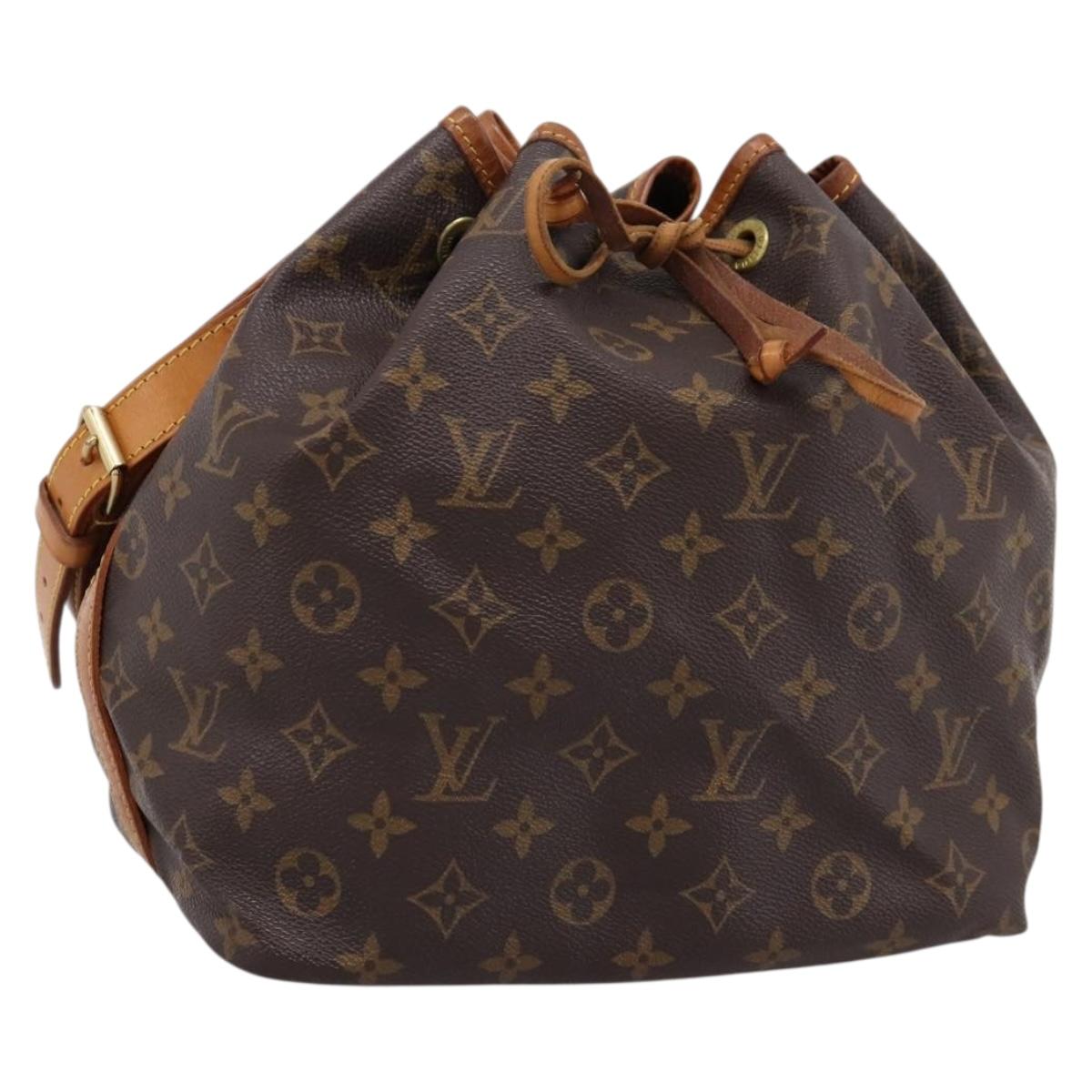LOUIS VUITTON Monogram Petit Noe Shoulder Bag M42226 LV Auth 201160V