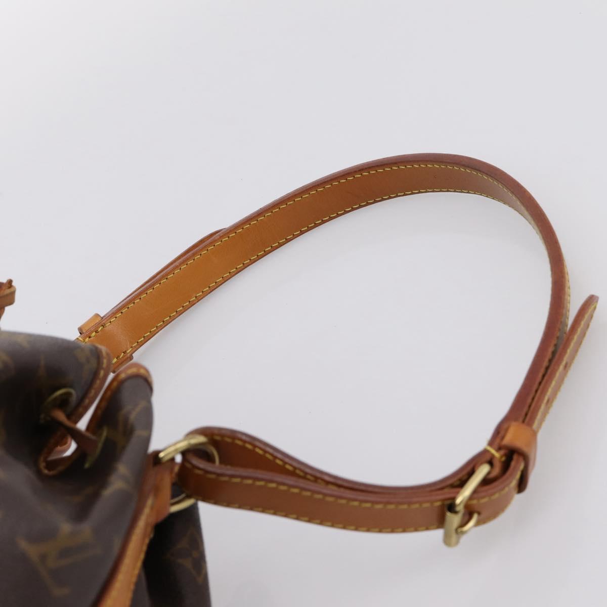 LOUIS VUITTON Monogram Petit Noe Shoulder Bag M42226 LV Auth 201160V