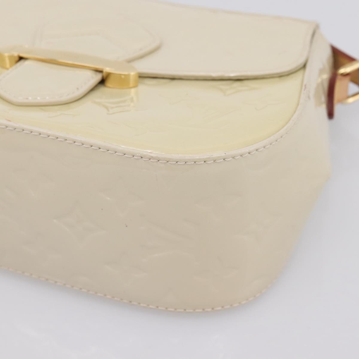 LOUIS VUITTON Monogram Vernis Bell Flower PM Bag Broncorail M91703 Auth 201161A