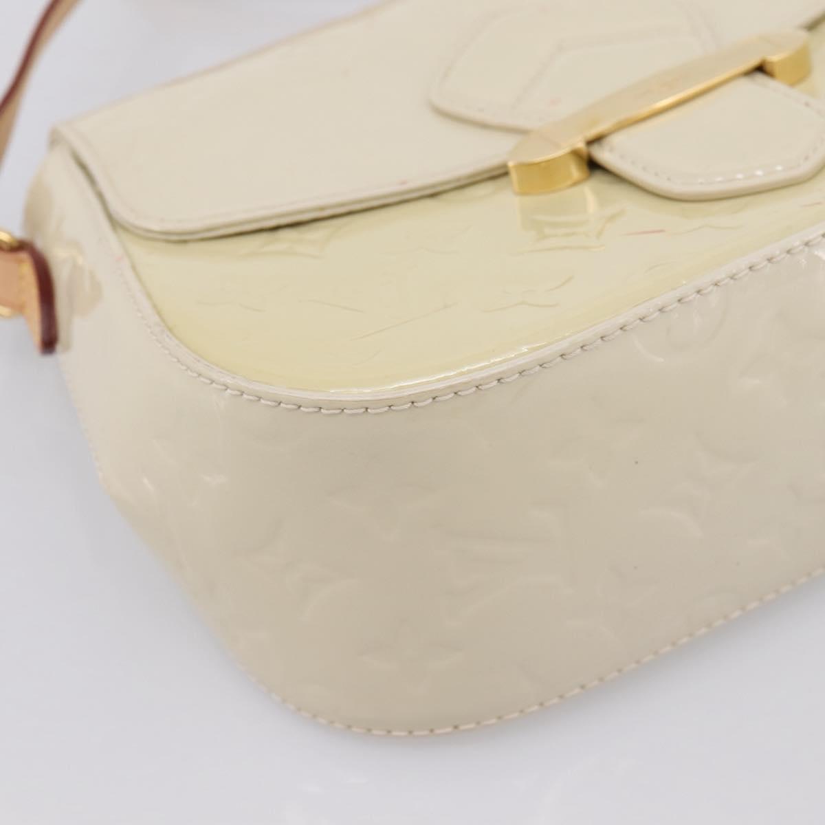 LOUIS VUITTON Monogram Vernis Bell Flower PM Bag Broncorail M91703 Auth 201161A