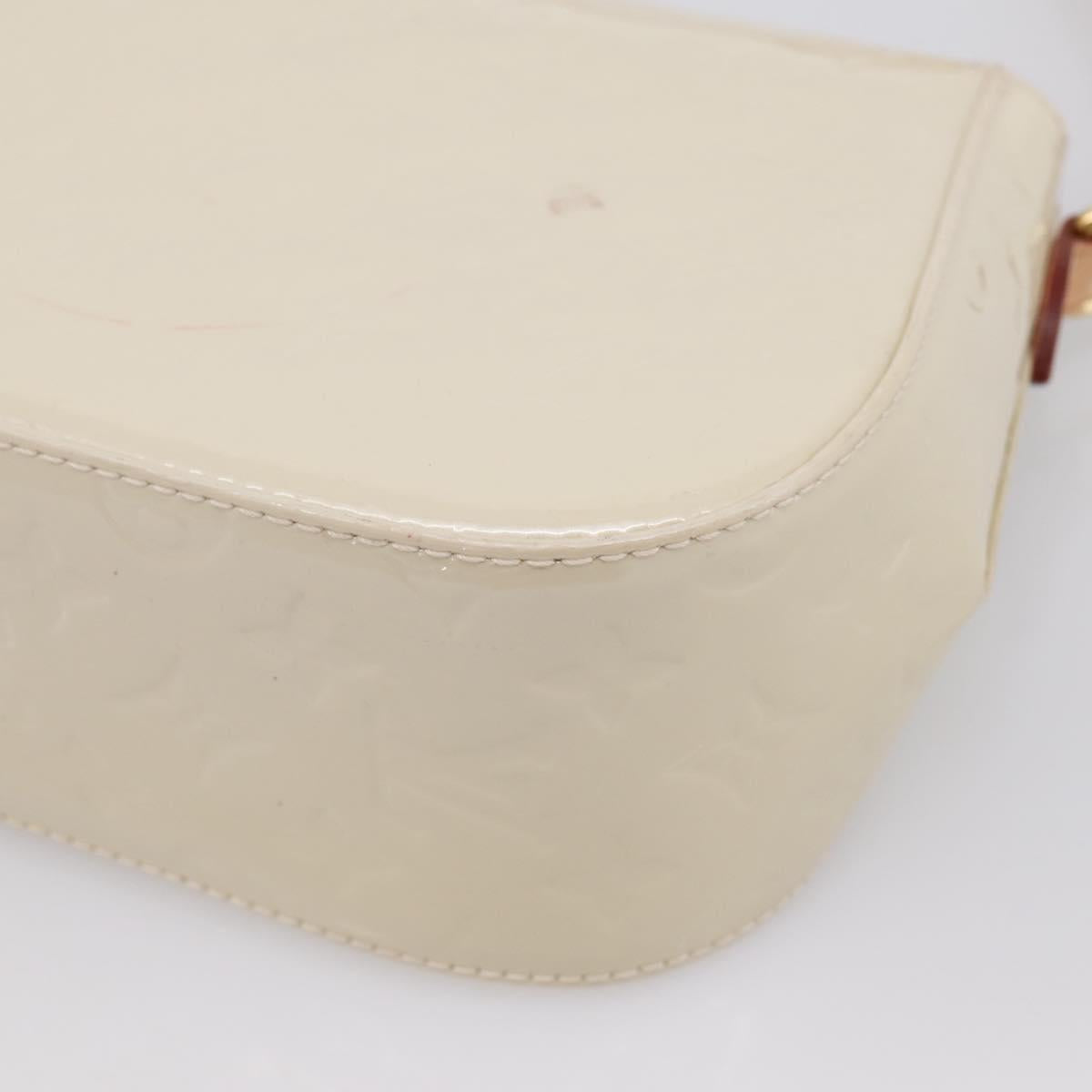 LOUIS VUITTON Monogram Vernis Bell Flower PM Bag Broncorail M91703 Auth 201161A