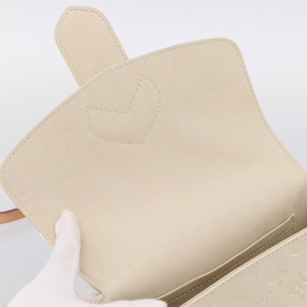 LOUIS VUITTON Monogram Vernis Bell Flower PM Bag Broncorail M91703 Auth 201161A