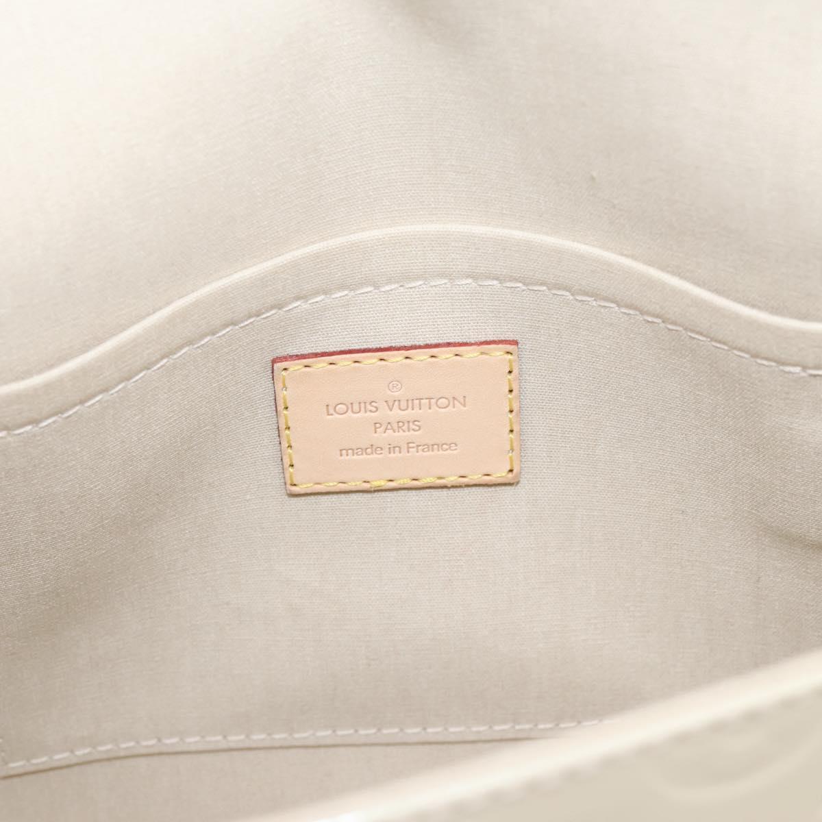 LOUIS VUITTON Monogram Vernis Bell Flower PM Bag Broncorail M91703 Auth 201161A
