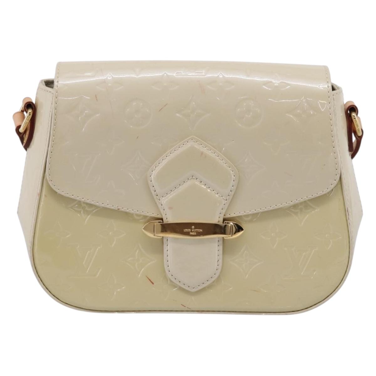 LOUIS VUITTON Monogram Vernis Bell Flower PM Bag Broncorail M91703 Auth 201161A