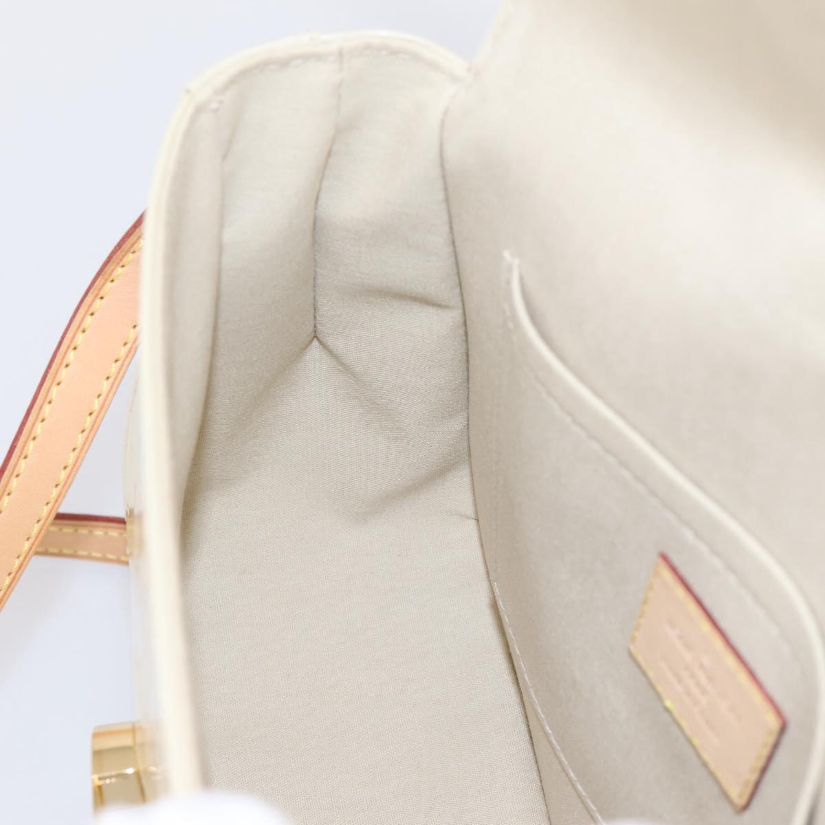 LOUIS VUITTON Monogram Vernis Bell Flower PM Bag Broncorail M91703 Auth 201161A
