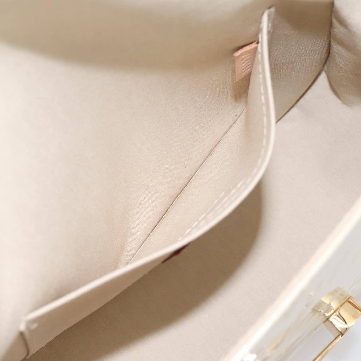 LOUIS VUITTON Monogram Vernis Bell Flower PM Bag Broncorail M91703 Auth 201161A
