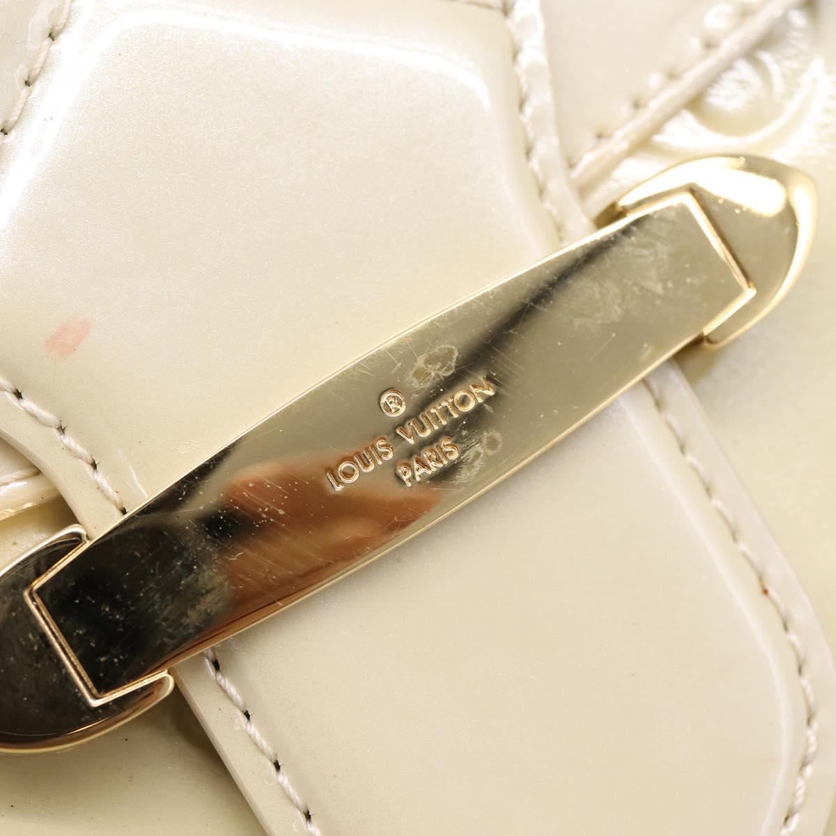 LOUIS VUITTON Monogram Vernis Bell Flower PM Bag Broncorail M91703 Auth 201161A