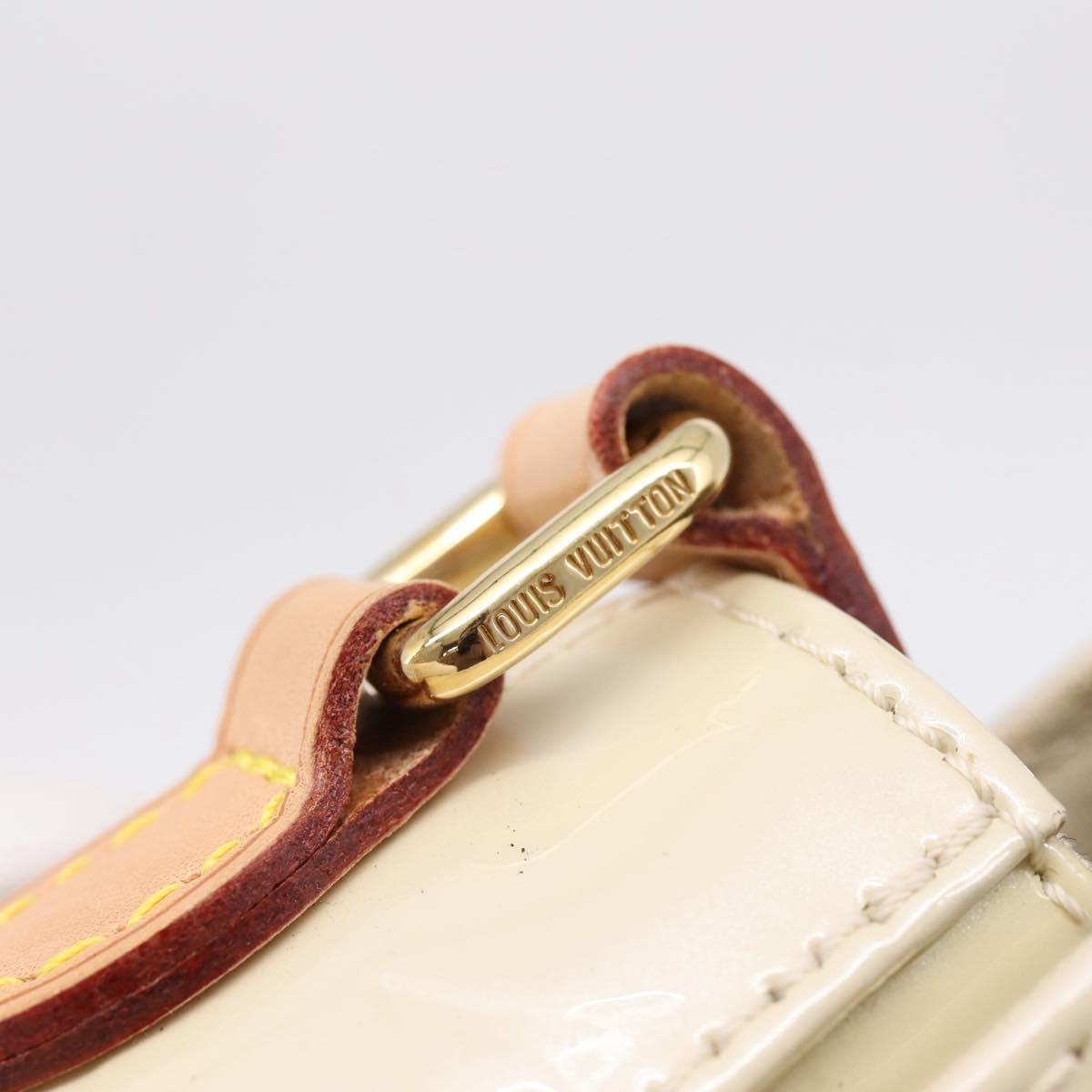 LOUIS VUITTON Monogram Vernis Bell Flower PM Bag Broncorail M91703 Auth 201161A