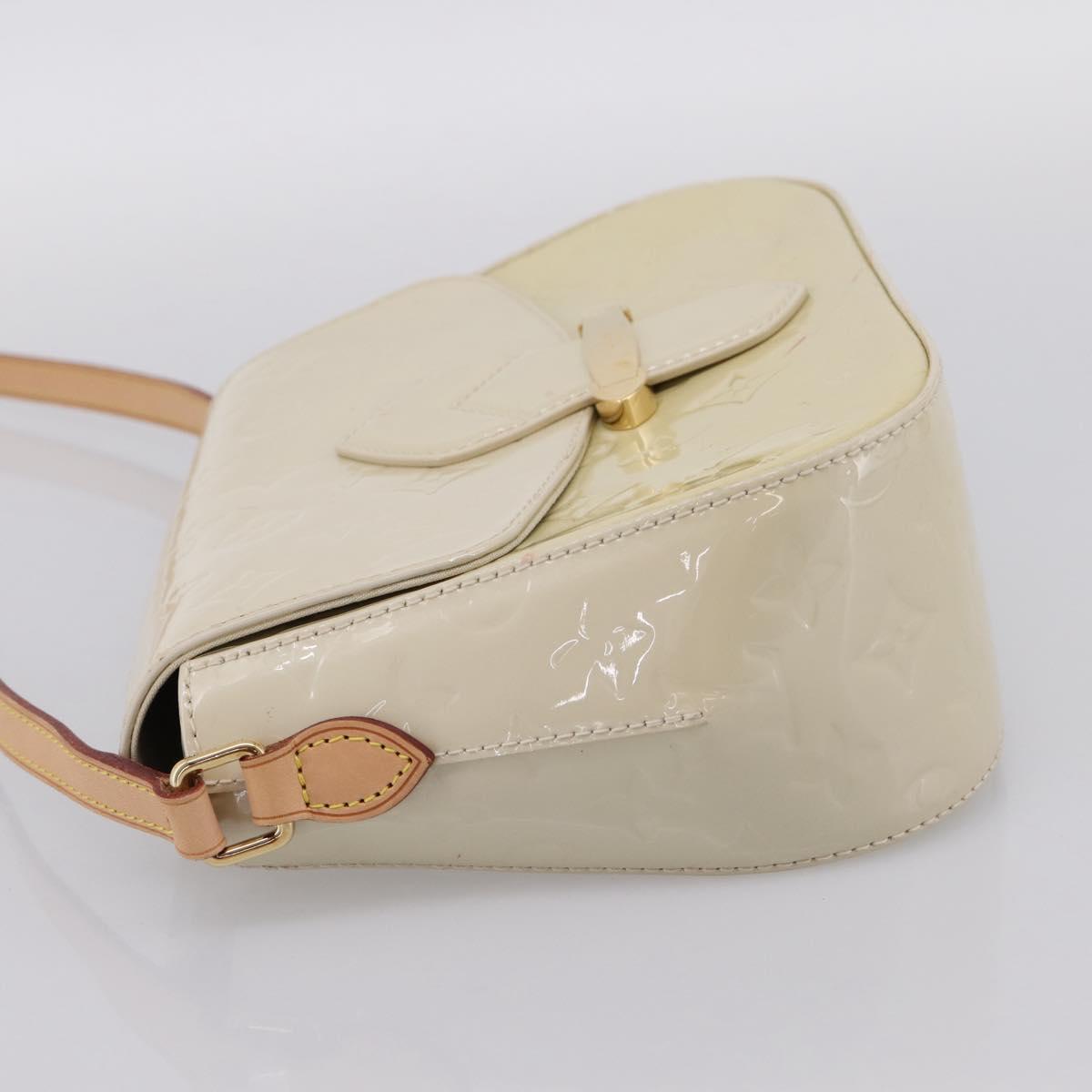 LOUIS VUITTON Monogram Vernis Bell Flower PM Bag Broncorail M91703 Auth 201161A