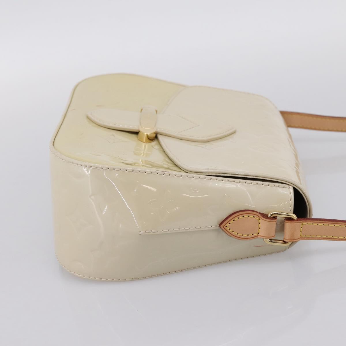 LOUIS VUITTON Monogram Vernis Bell Flower PM Bag Broncorail M91703 Auth 201161A