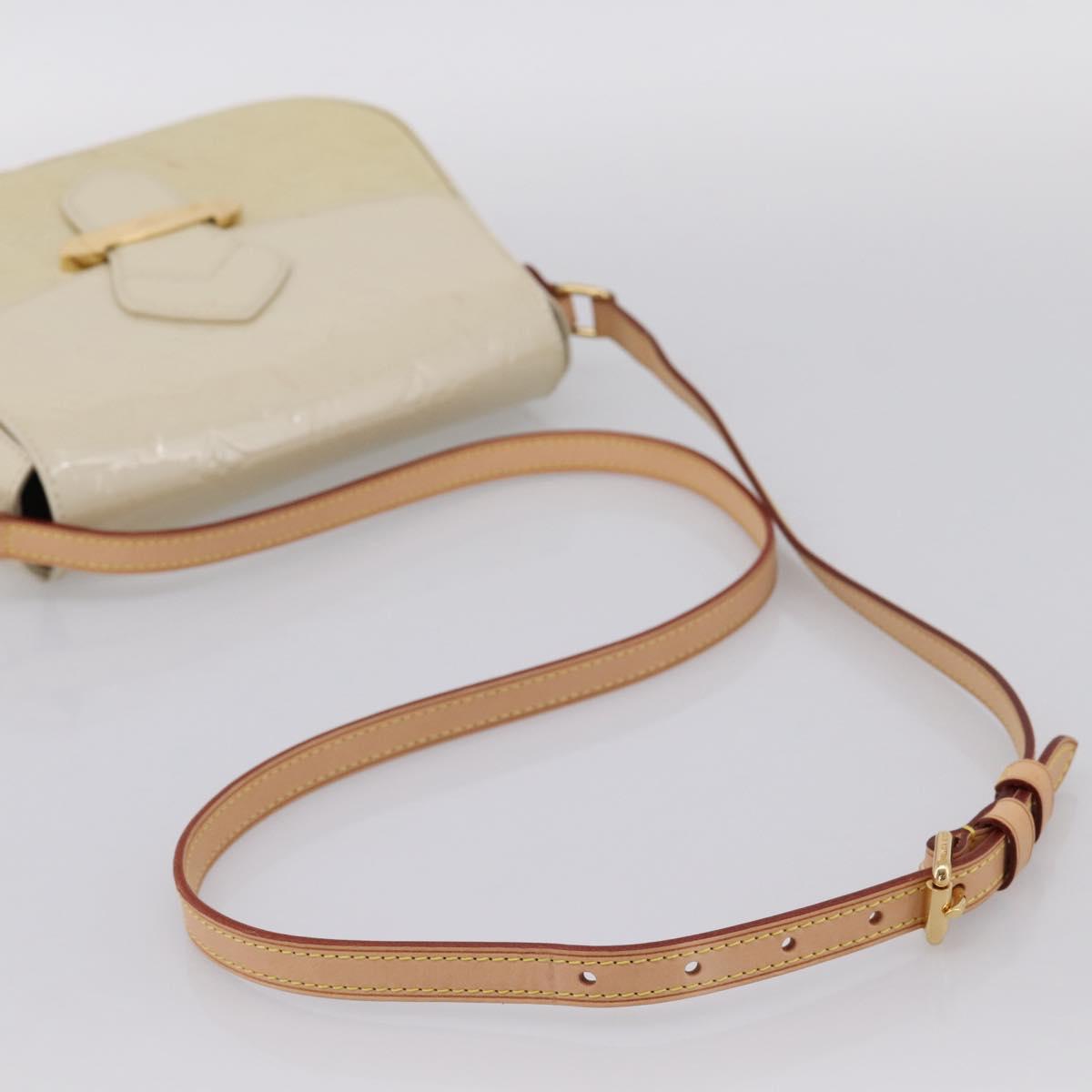LOUIS VUITTON Monogram Vernis Bell Flower PM Bag Broncorail M91703 Auth 201161A