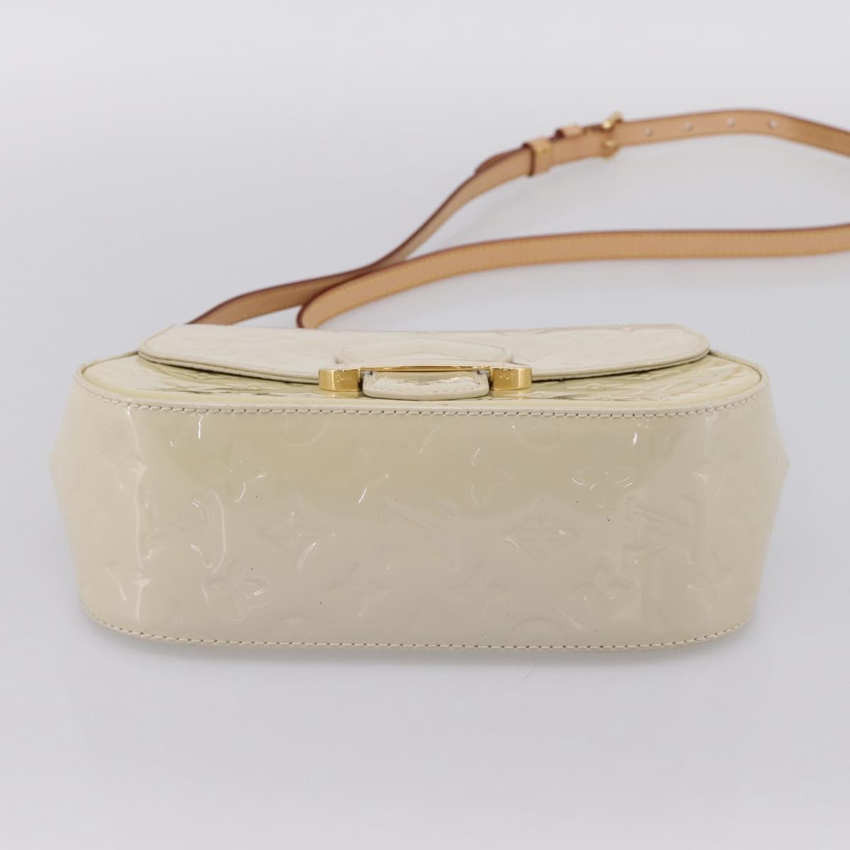LOUIS VUITTON Monogram Vernis Bell Flower PM Bag Broncorail M91703 Auth 201161A