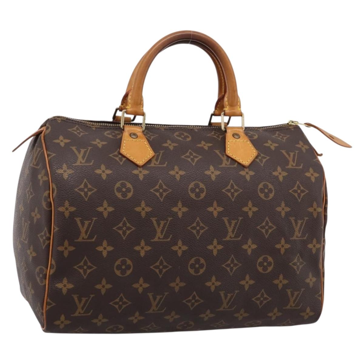 LOUIS VUITTON Monogram Speedy 30 Hand Bag M41526 LV Auth 201168V