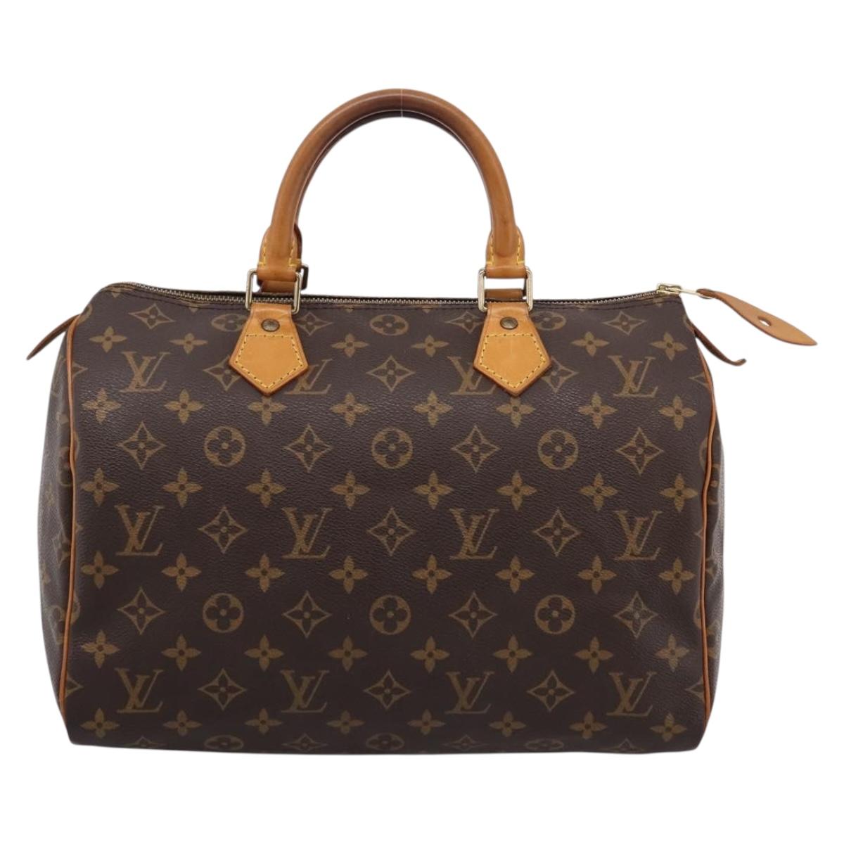 LOUIS VUITTON Monogram Speedy 30 Hand Bag M41526 LV Auth 201168V