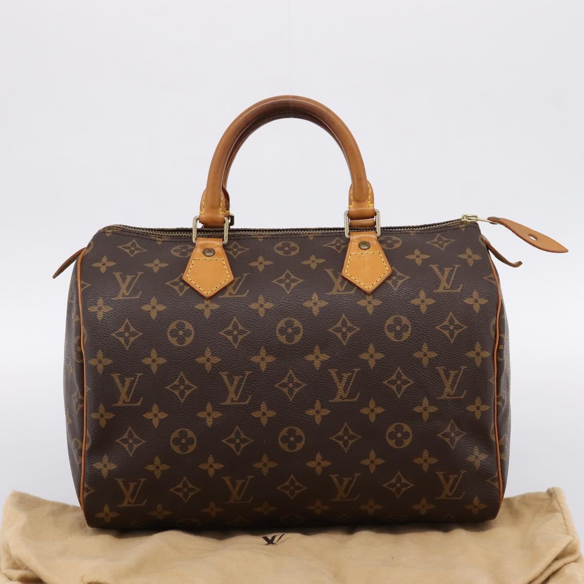 LOUIS VUITTON Monogram Speedy 30 Hand Bag M41526 LV Auth 201168V