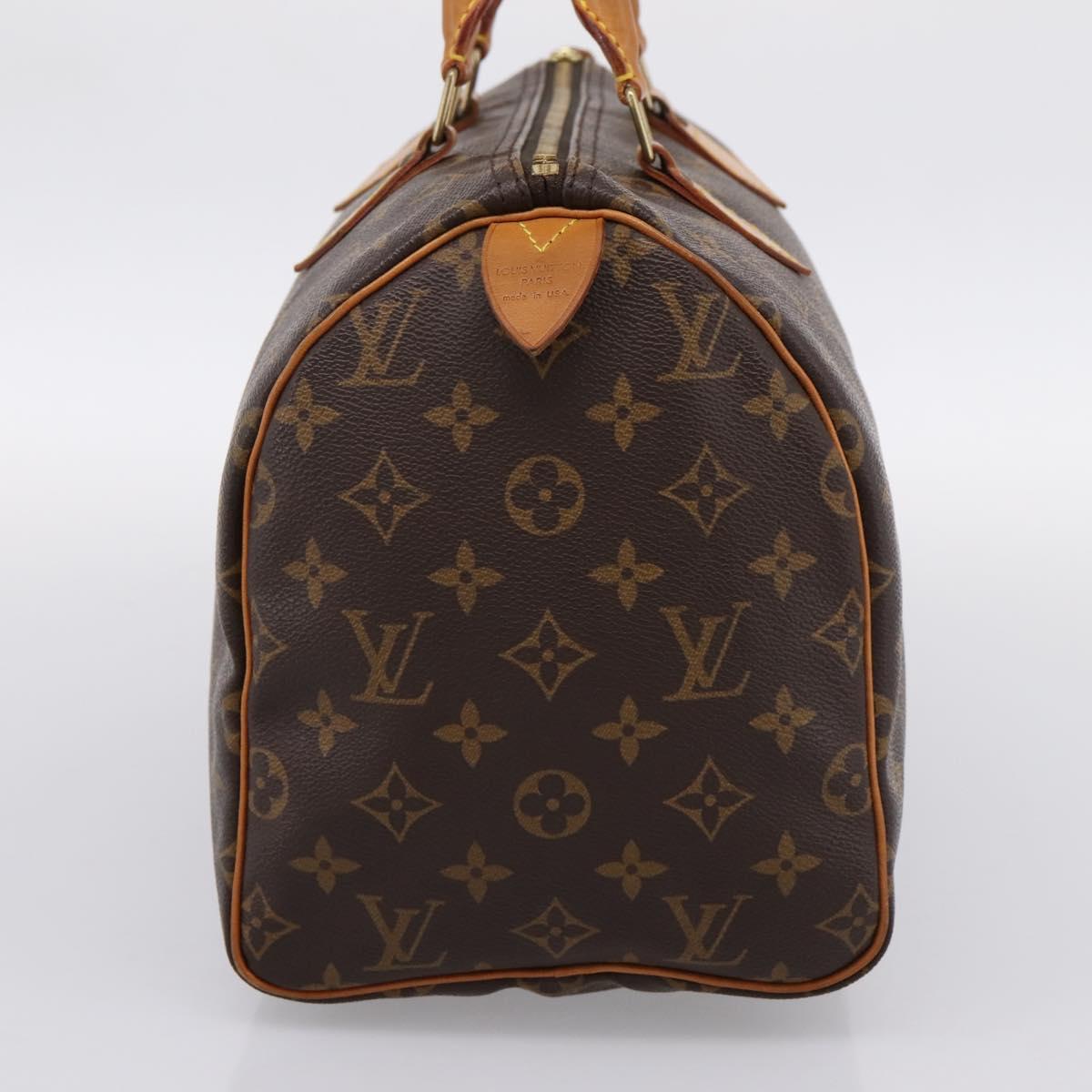 LOUIS VUITTON Monogram Speedy 30 Hand Bag M41526 LV Auth 201168V